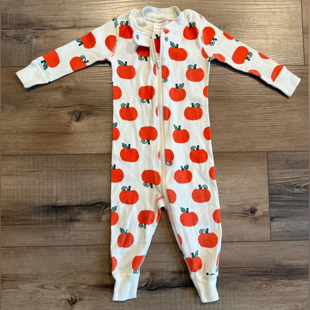 Hanna Andersson Pumpkin Print Onesie